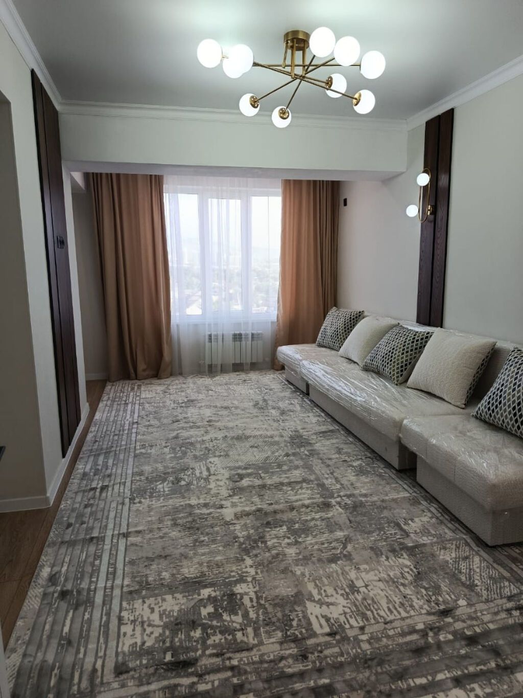 2 комнаты, 49 м², Кызыл Аскер Элитка, 8 этаж, Дизайнерский ремонт: фото 2