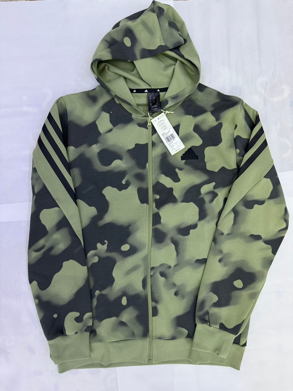 Мужская толстовка, M, L, Adidas, Новый, цвет - Зеленый, Самовывоз: фото 2