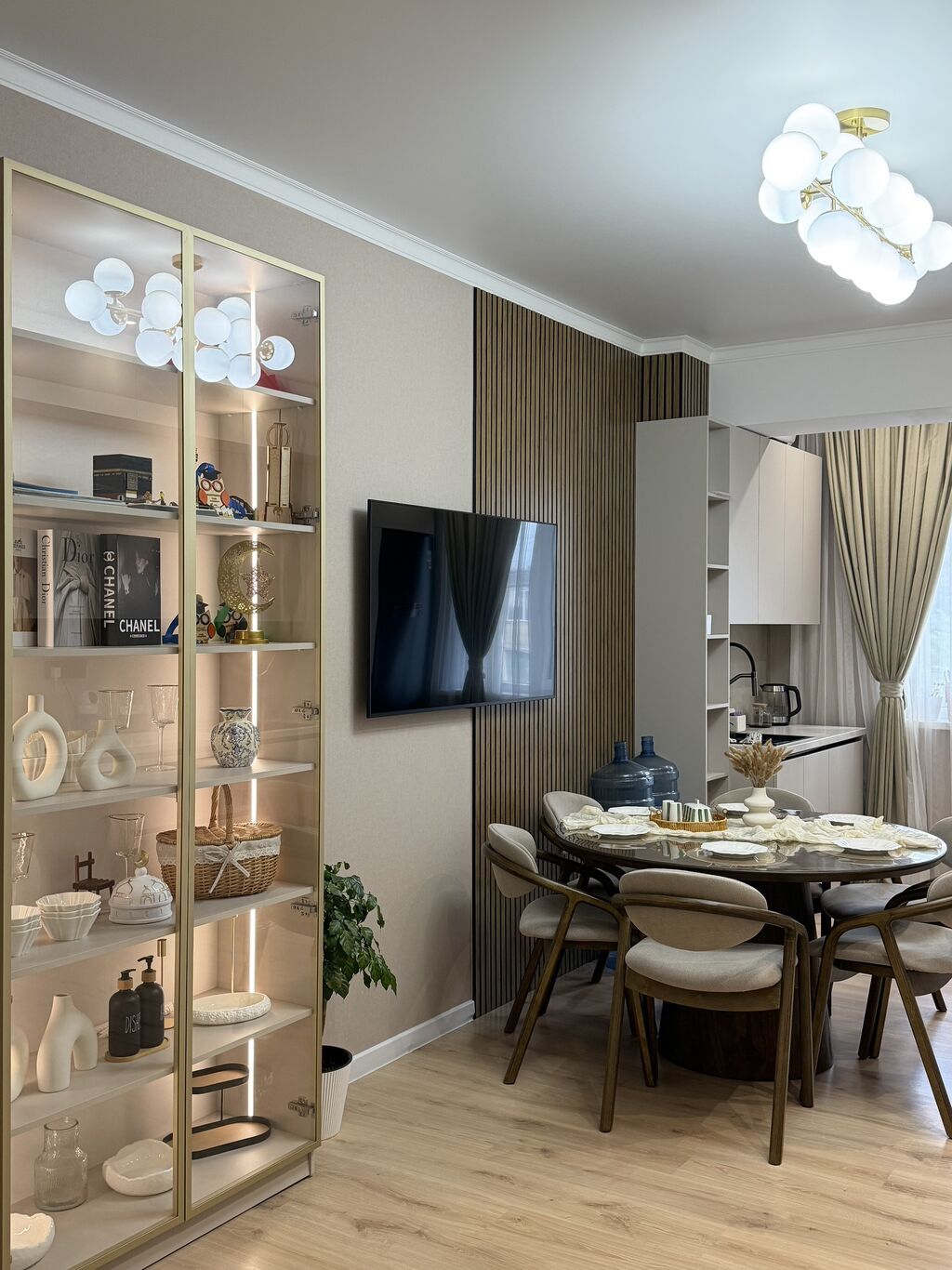 Студия, 55 м², Аламедин-1 мкр Элитка, 4 этаж, Дизайнерский ремонт: фото 2
