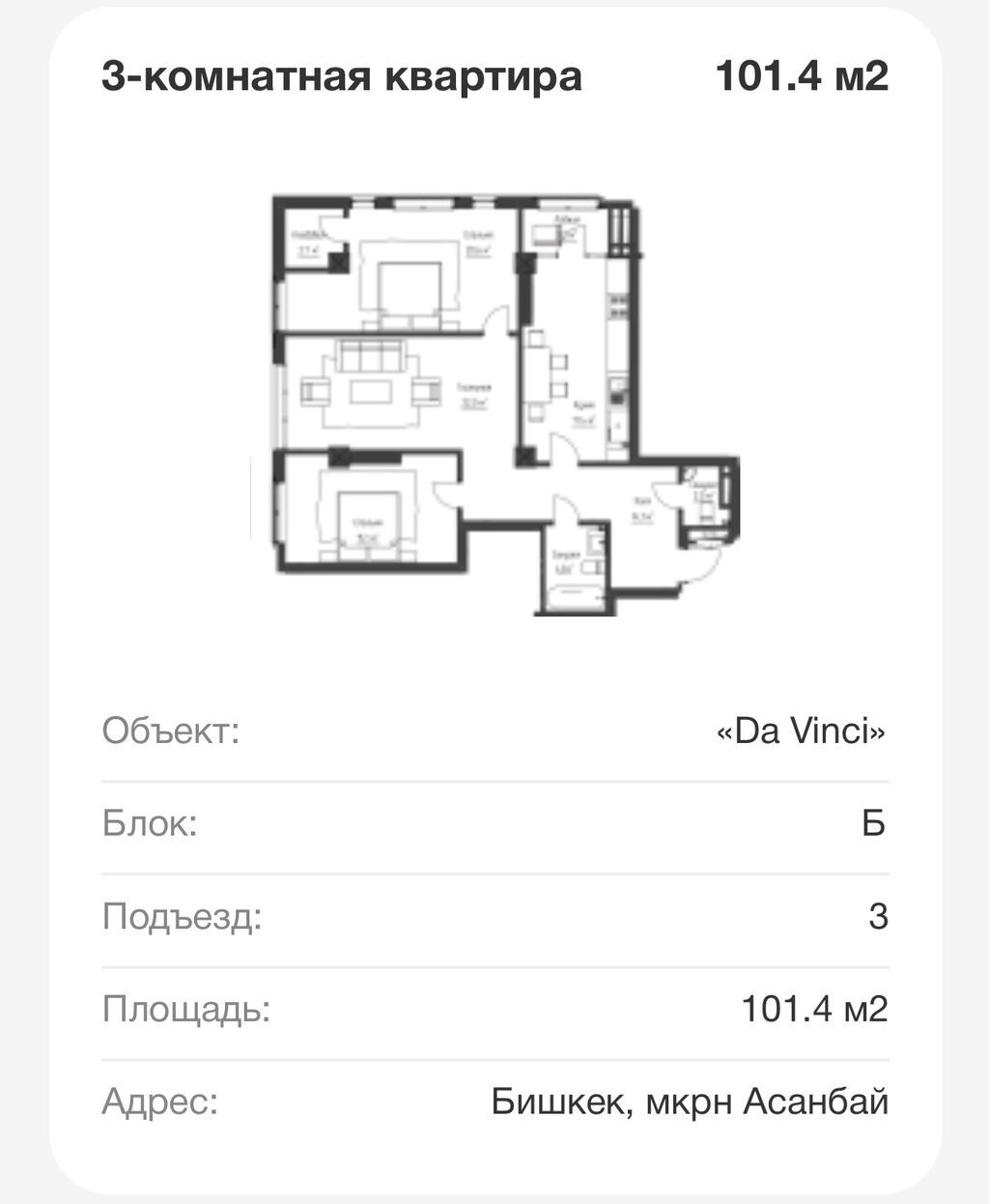 Срочно! На продаже 3-ком Да Винчи! Golden House - жк Da Vinci Дом