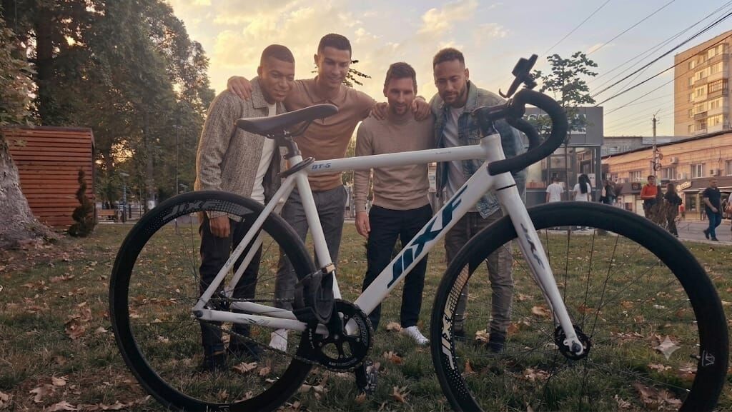 Фикс-байк (fixed gear) JXF DTS - Легкая алюминиевая рама с спортивной: фото 2