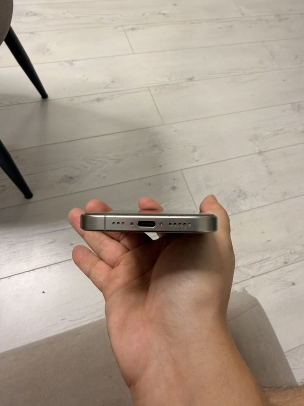 IPhone 15 Pro, Б/у, 256 ГБ, Natural Titanium, 89 %: фото 5