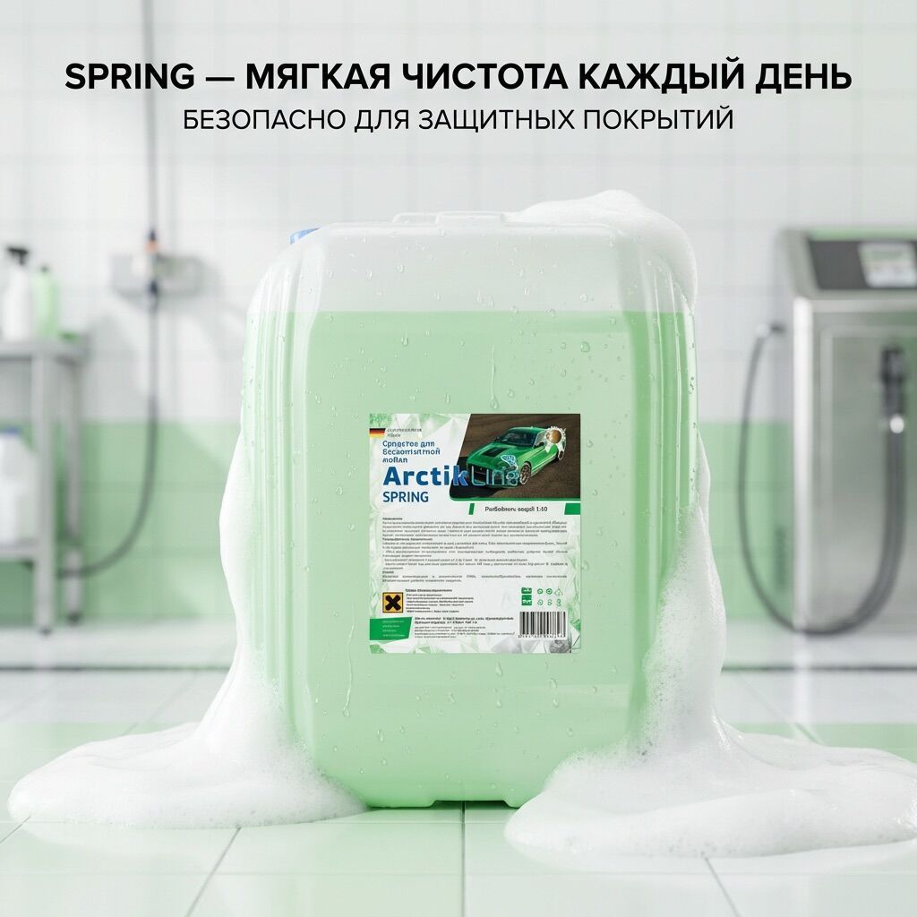Бесконтактный автошампунь ArctikLine Spring, 21 кг — 2 600,00 c: фото 1