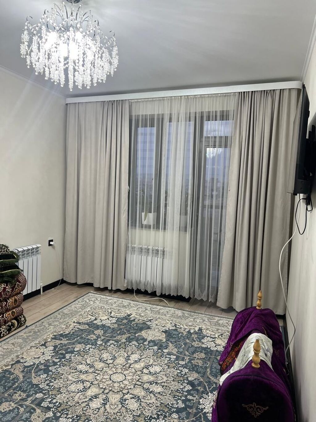 1 комната, 73 м², Пишпек Элитка, 13 этаж, Свежий ремонт: фото 8