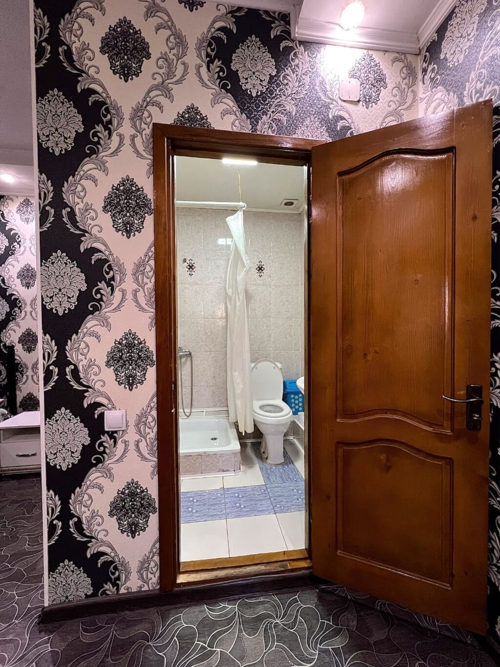 1 комната, Вефа ТЦ, Душевая кабина, Постельное белье, Кондиционер, фото 20