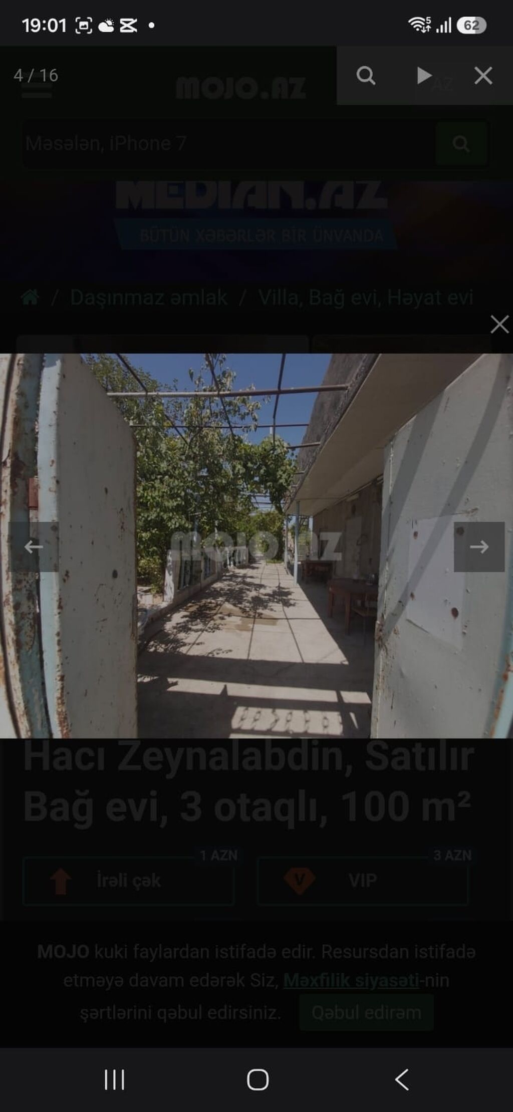 Zeynalabdin Tağıyev, 100 kv. m, 3 otaqlı, Hovuzsuz, Su