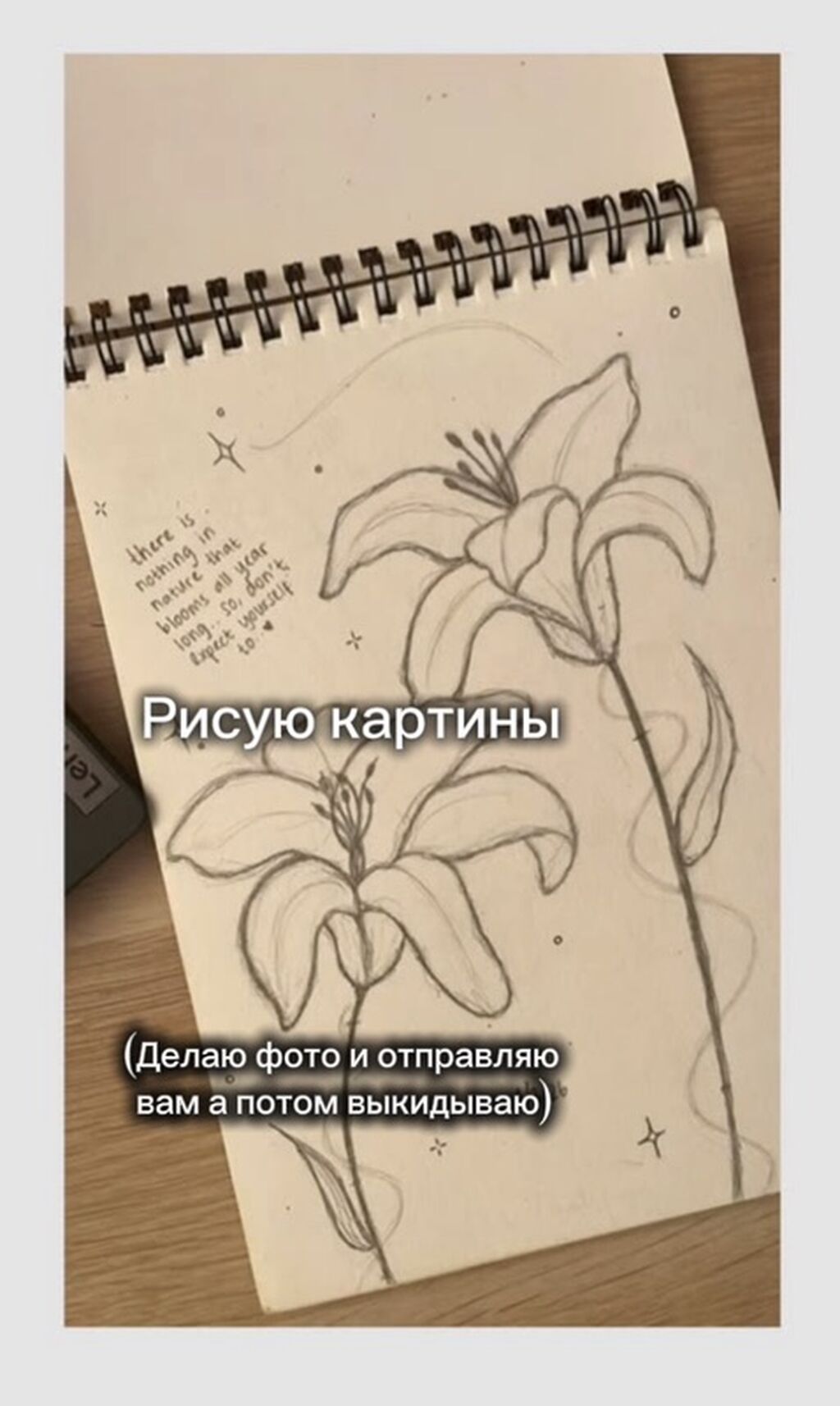 Услуга: рисую картины на заказ и присылаю вам их фото (оригинал после