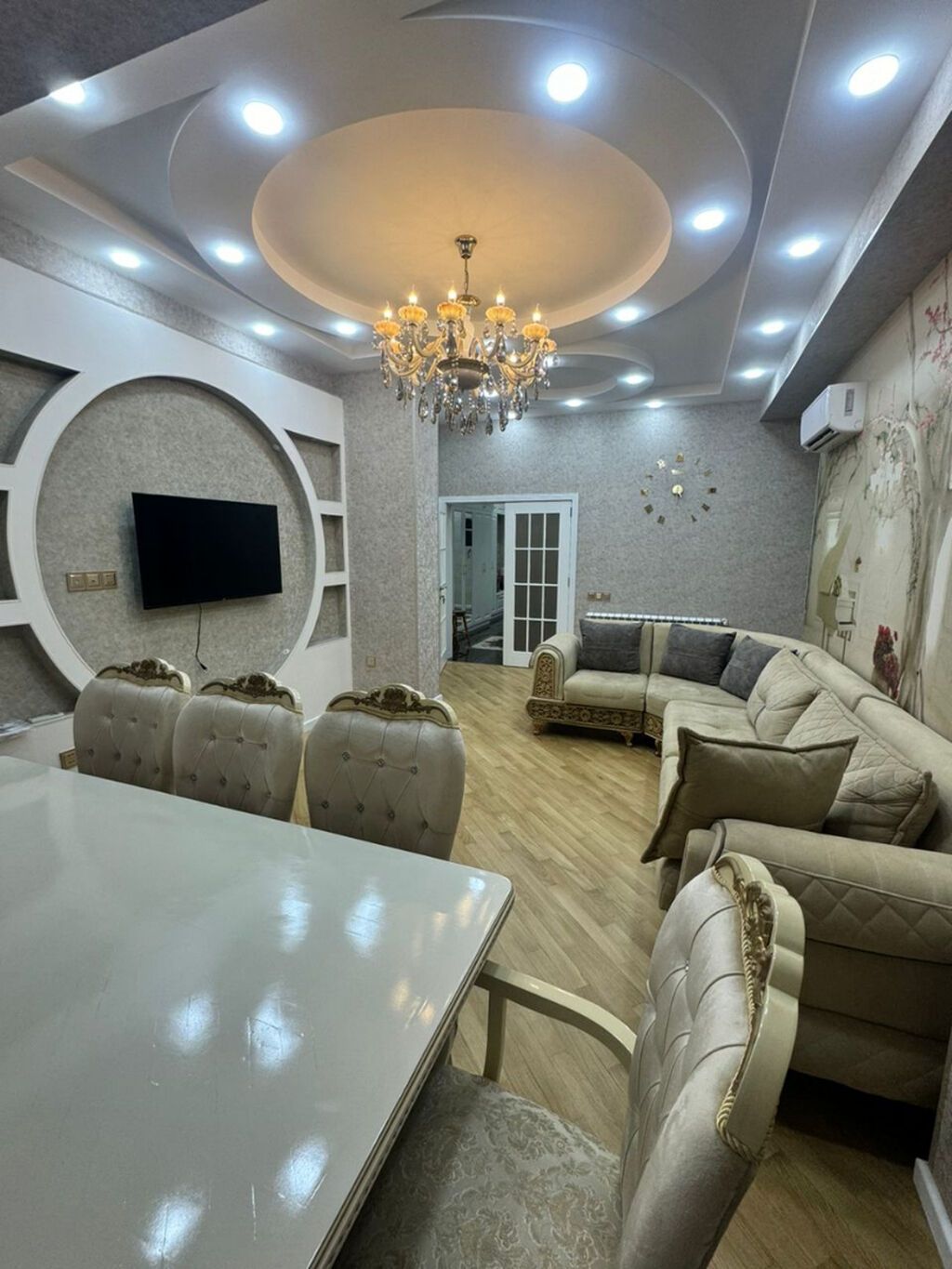 3-room new-build apartment for rent in Zümrüd Residence, 115 m², 1 400 AZN/mo, photo 3 / 12