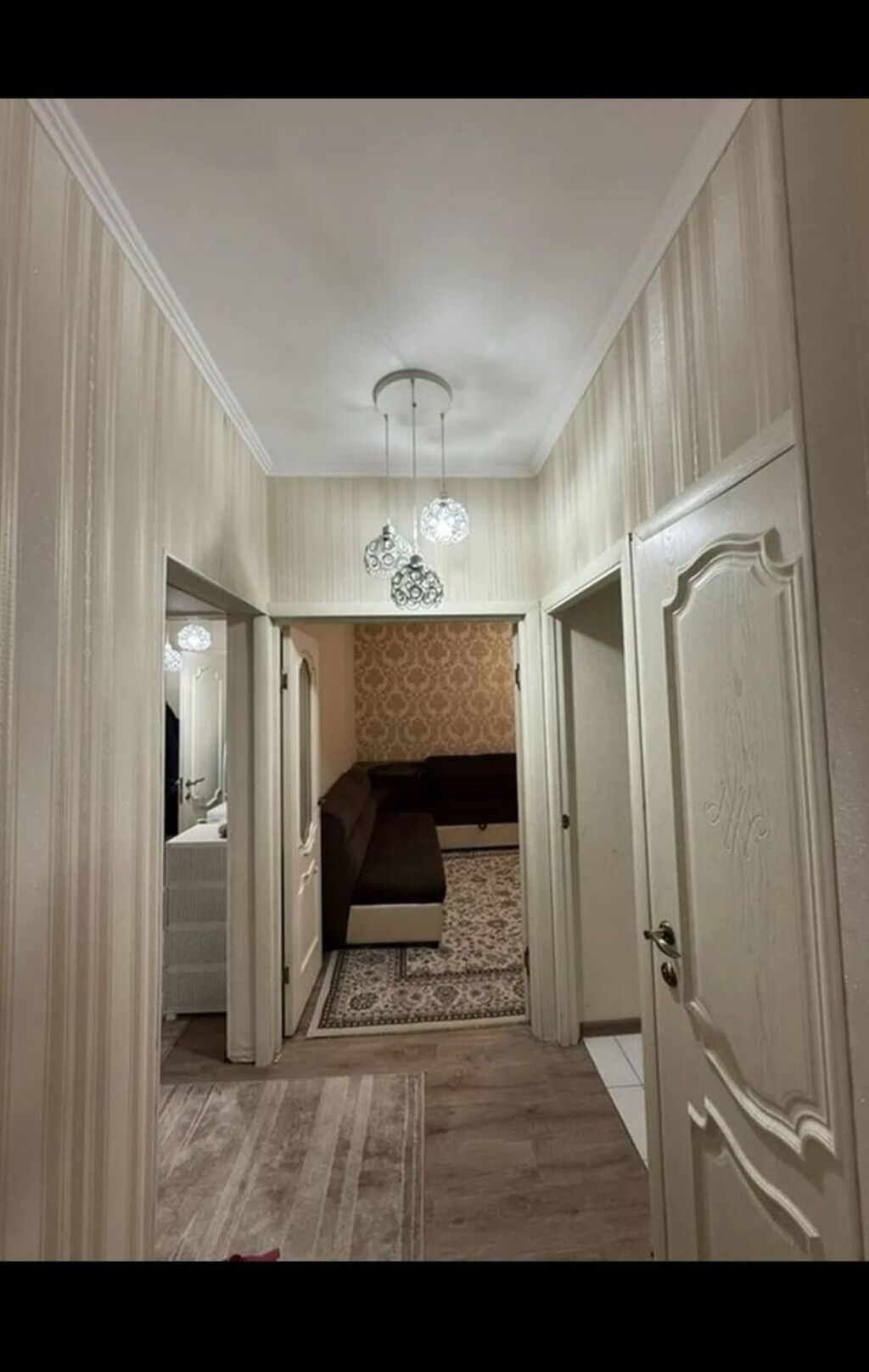 3 комнаты, 62 м², Аламедин-1 мкр 105 серия, 1 этаж, Евроремонт: фото 2