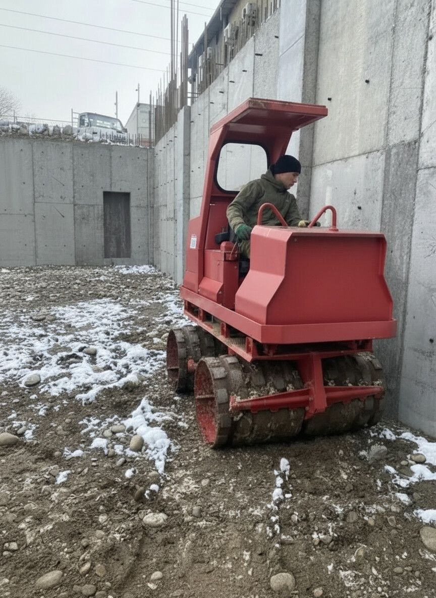 Услуги катка, КАТОК КАТОК КАТОК кулачковый 4 тонн услуги 4 тонного: фото 3