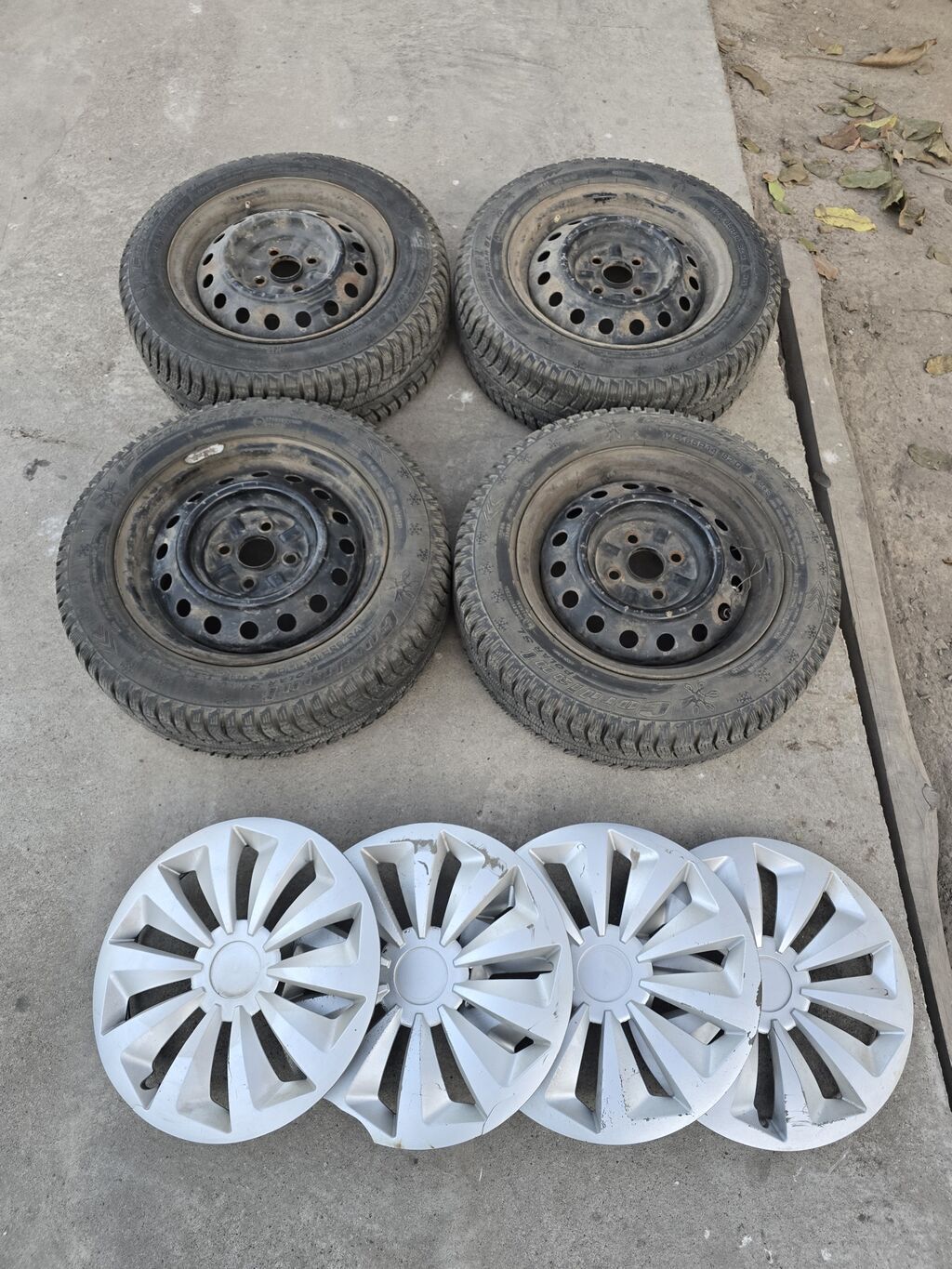 Колеса в сборе 175 / 65 / R 14, Зима, Б/у, Комплект, Легковые, Железные, отверстий - 5: фото 3
