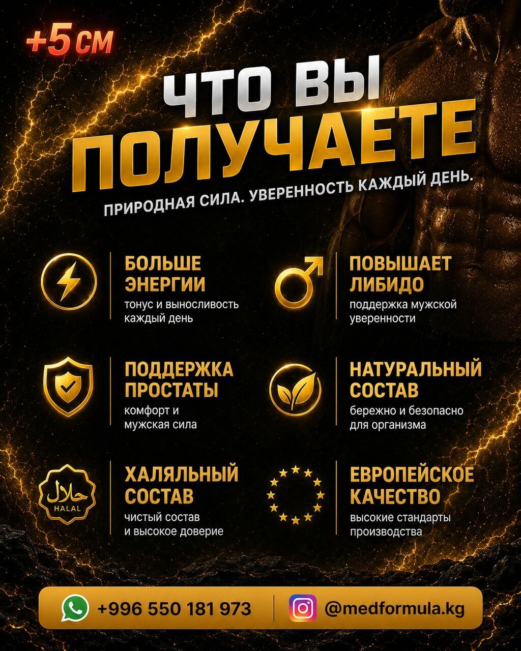 Оригинальный комплекс для мужского здоровья, энергии и уверенности: фото 3