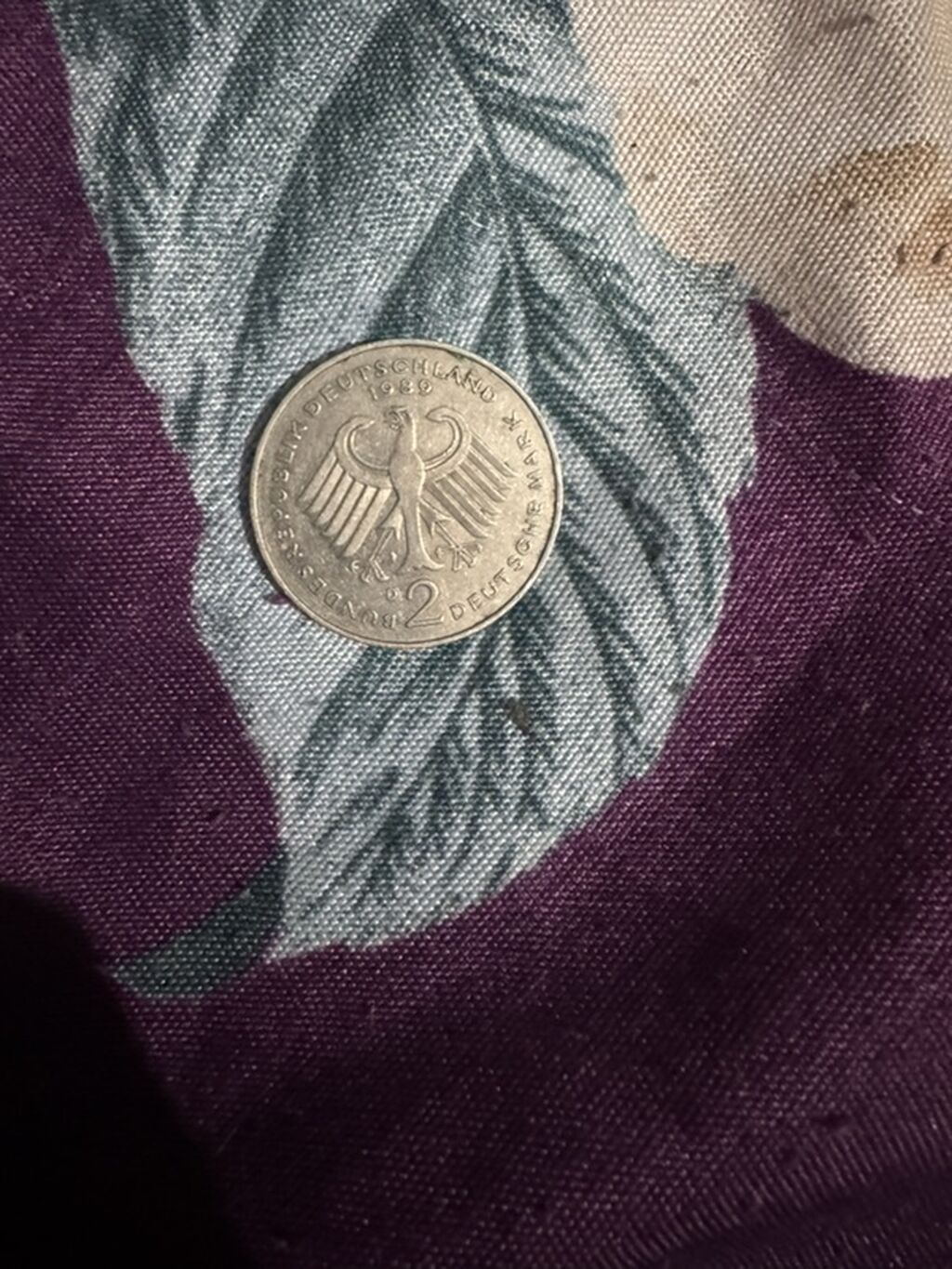 Монета ФРГ 2 Deutsche Mark, 1979 год: фото 2