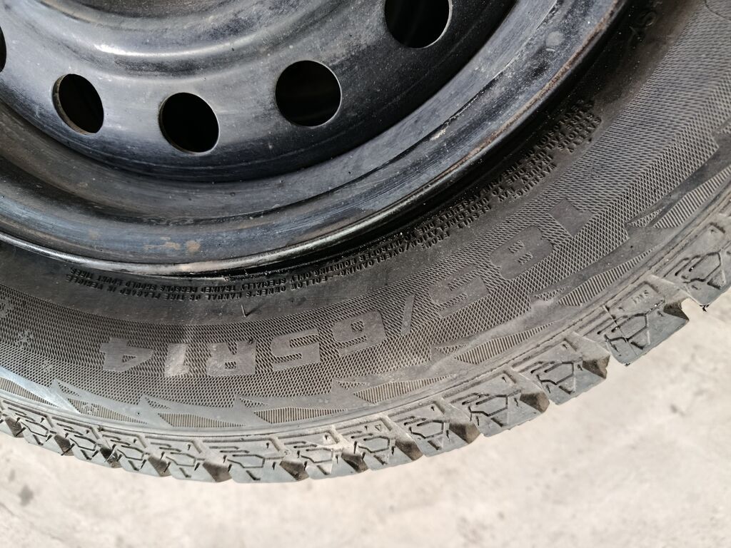Колеса в сборе 185 / 65 / R 14, Зима, Б/у, Комплект, Легковые, Железные, отверстий - 5: фото 3