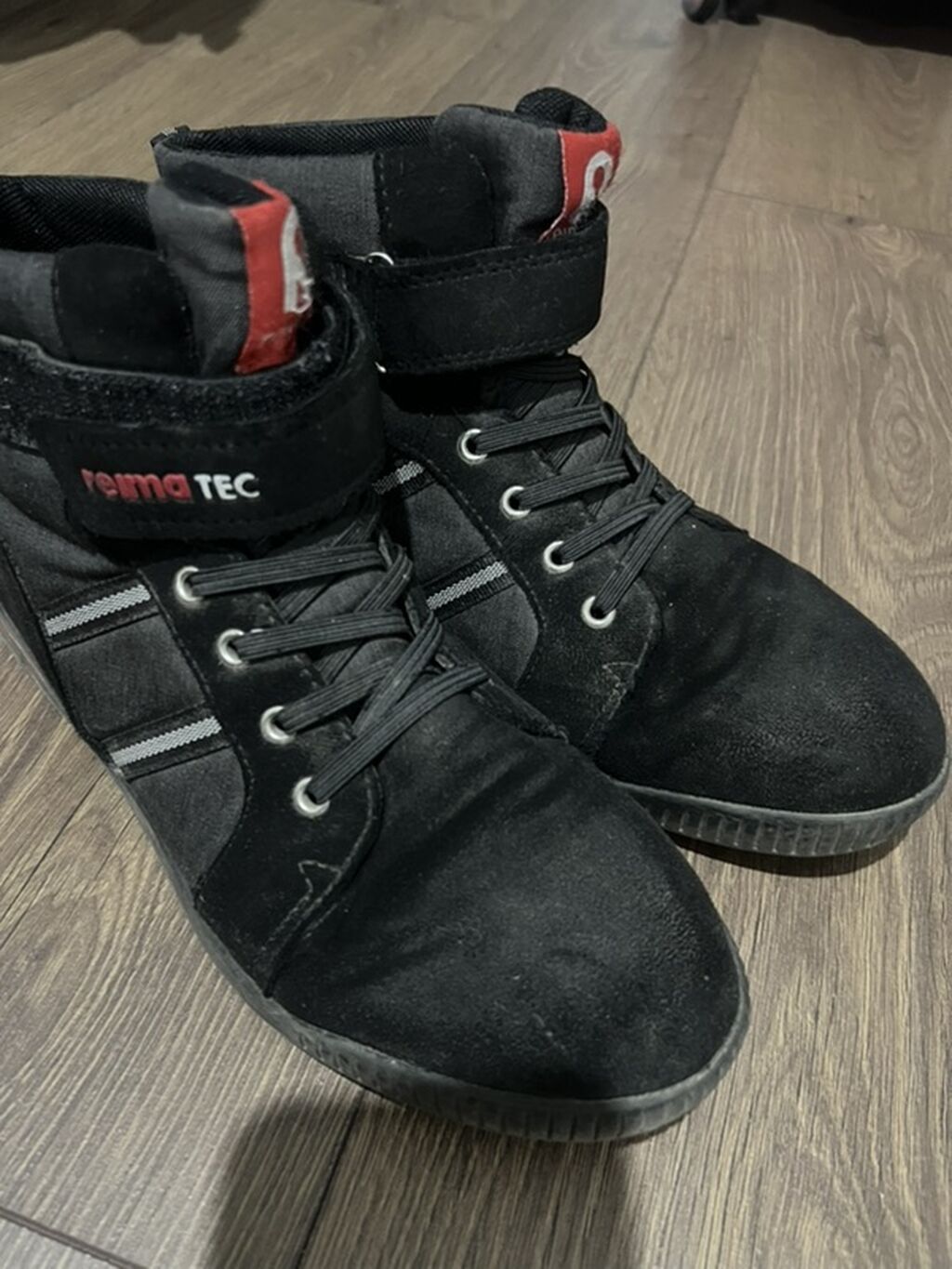 Высокие кроссовки/ботинки Remo Tec. - Цвет: черный с серыми: фото 2