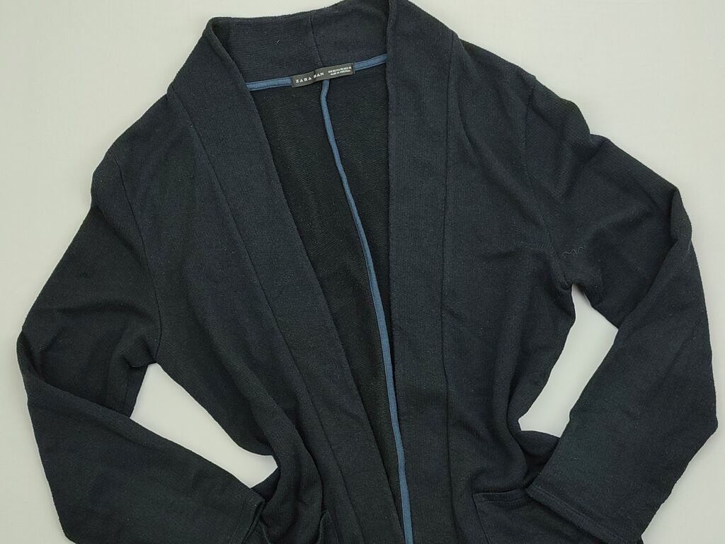 Bluzy: Kardigan Zara, M (EU 38), stan - Bardzo dobry, wzór - Jednolity kolor, kolor - Czarny — 1