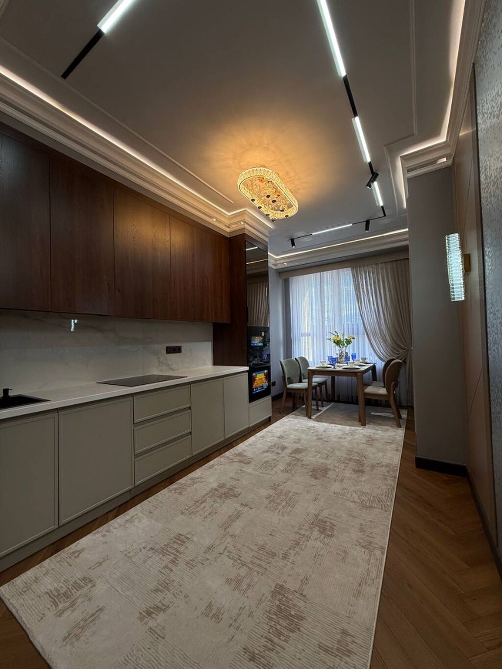 2 комнаты, 80 м², Асанбай мкр Элитка, 14 этаж, Евроремонт: фото 3