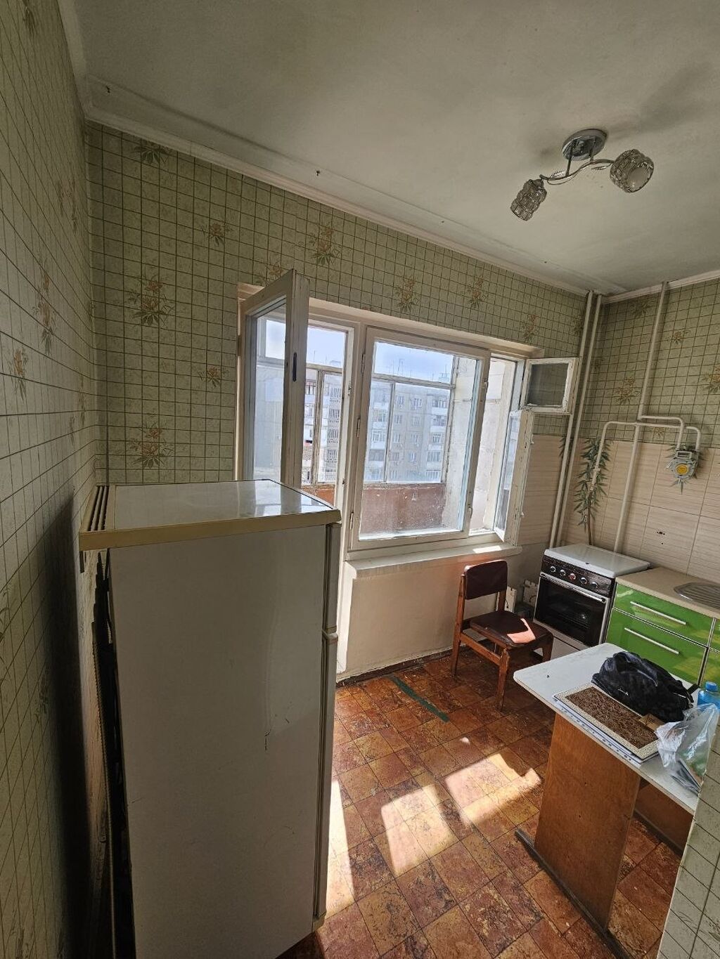 1 комната, 33 м², Аламедин-1 мкр 105 серия, 8 этаж, Требуется ремонт: фото 4