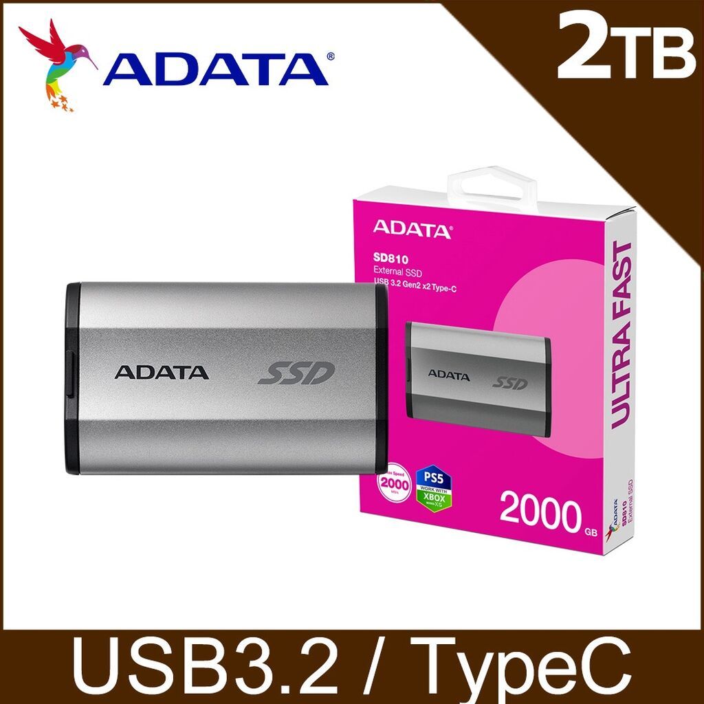 Новый внешний SSD ADATA SD810 2 ТБ: фото 2