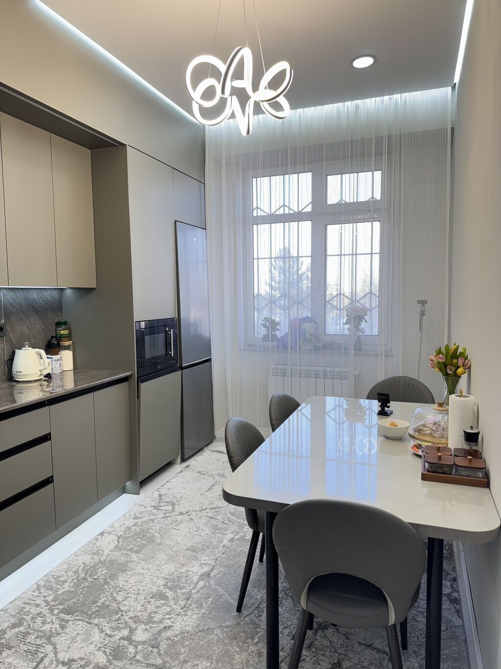 2 комнаты, 86 м², Ала-Арча ТРЦ Элитка, 2 этаж, Евроремонт: фото 3