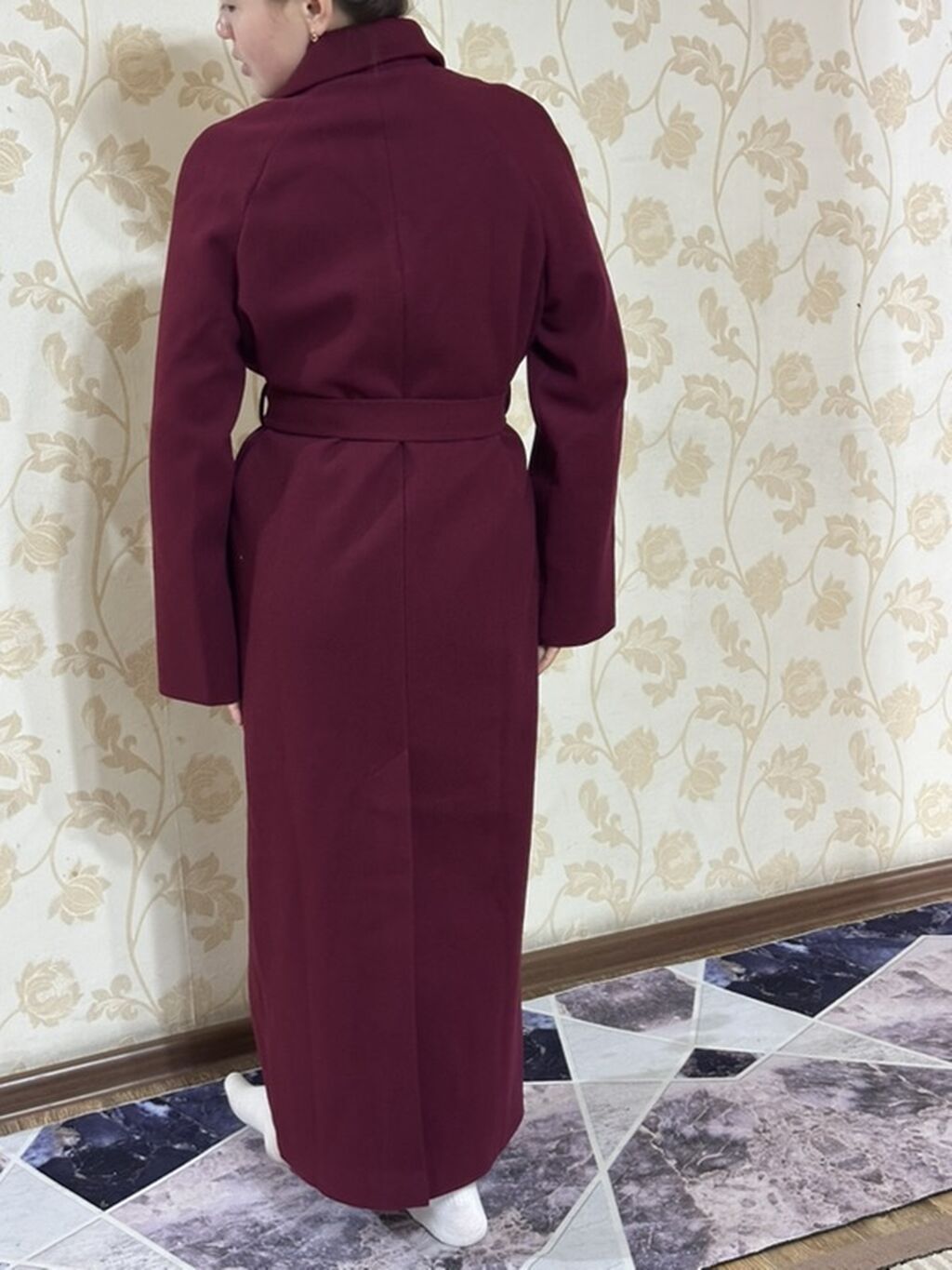 Пальто, Тренчкот, Осень-весна, Длинная модель, С поясом, XL, 2XL, 3XL: фото 4