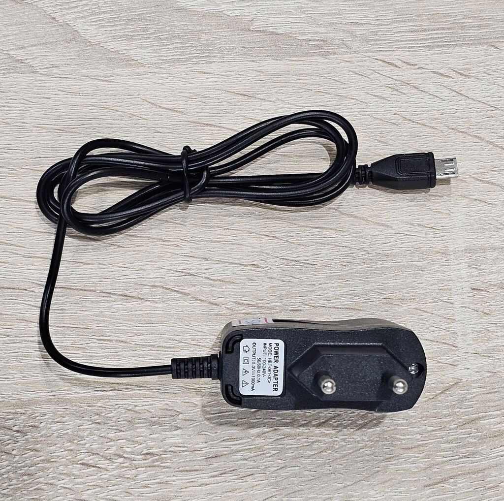Блок питания micro USB (5V, 1A, LED, Black). HBT-061 Адаптер: фото 5