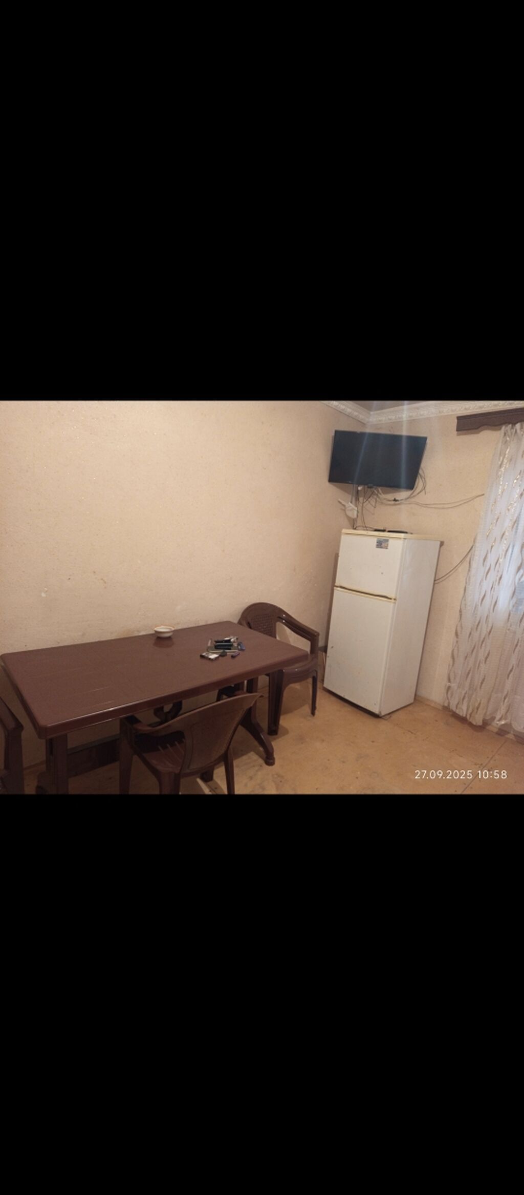 Kirayə üçün 2 otaqlı ev (müxtəlif mebellərlə) - Plan: 1 yataq otağı +
