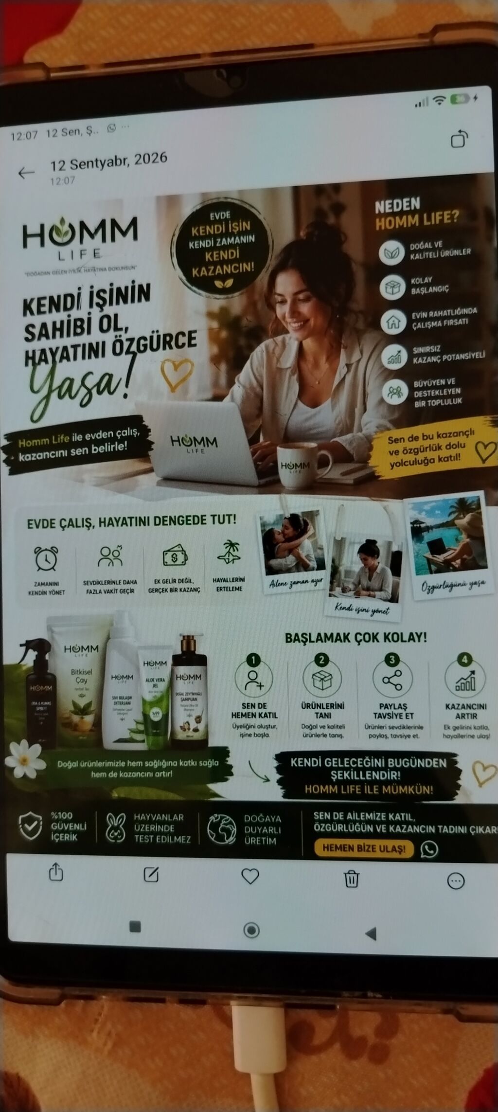 HOMM Life – evdən işləmə və təbii məhsullarla gəlir qazanma imkanı
