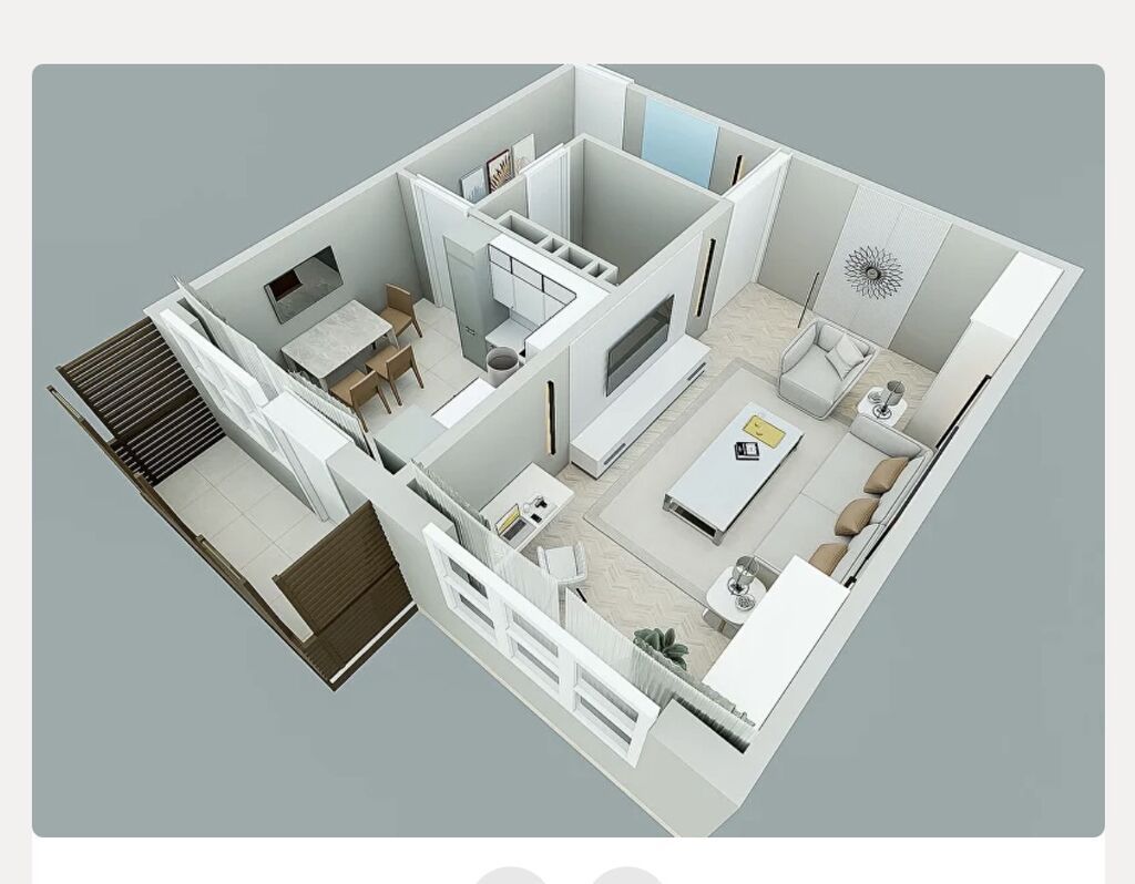 1 комната, 48 м², Городское ГАИ Элитка, 3 этаж, ПСО (под самоотделку): фото 2