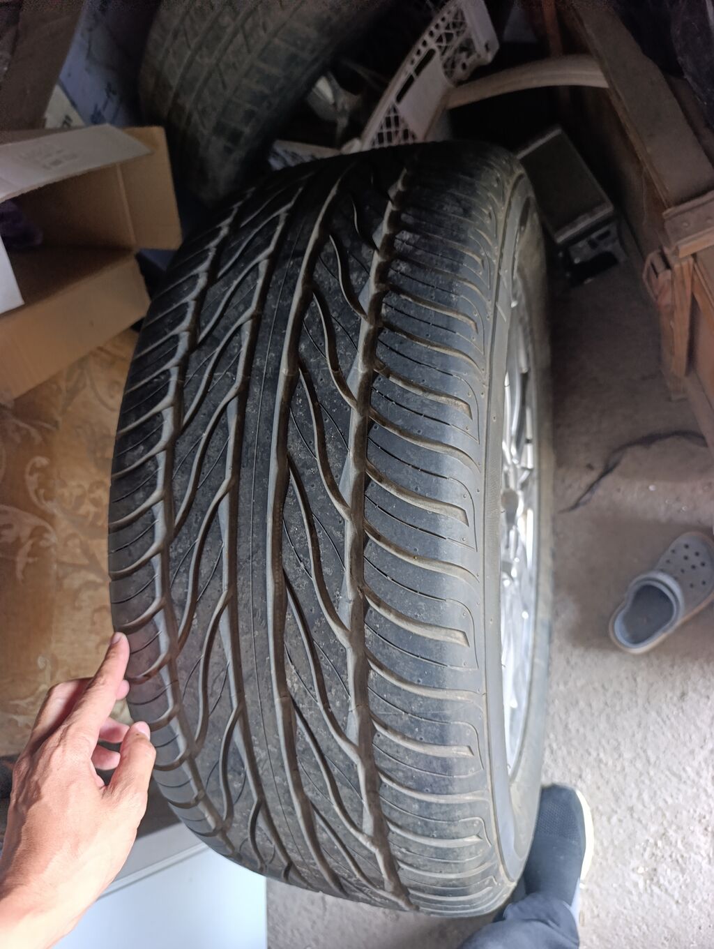 Колесо. 1 штук в сборе: литой диск + шина Maxxis Victra Z4S: фото 2