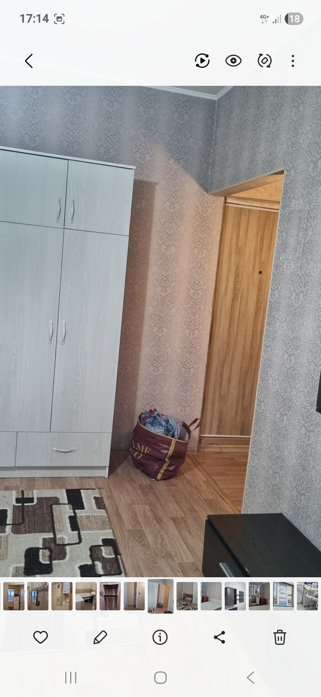1 комната, Асанбай мкр Собственник, Без подселения, от 3 месяцев, С мебелью полностью: фото 3