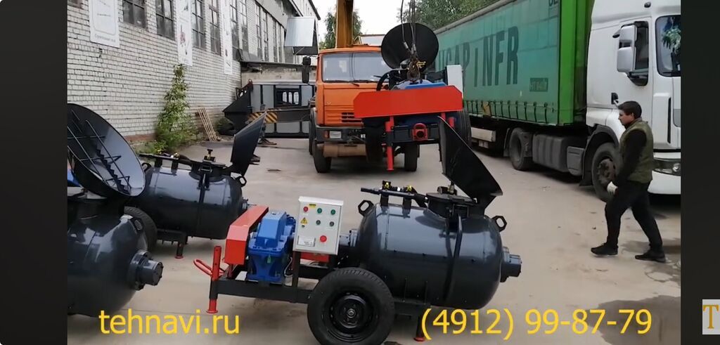 Пневмонагнетатель (растворонасос) для подачи полусухих стяжек и: фото 4