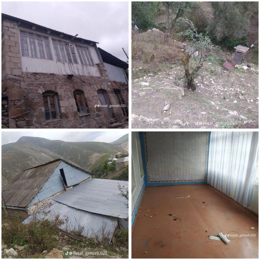 Dawkesende narzana yaxin 11 sotda ev satilir elave 2 sotda ekin sahesi