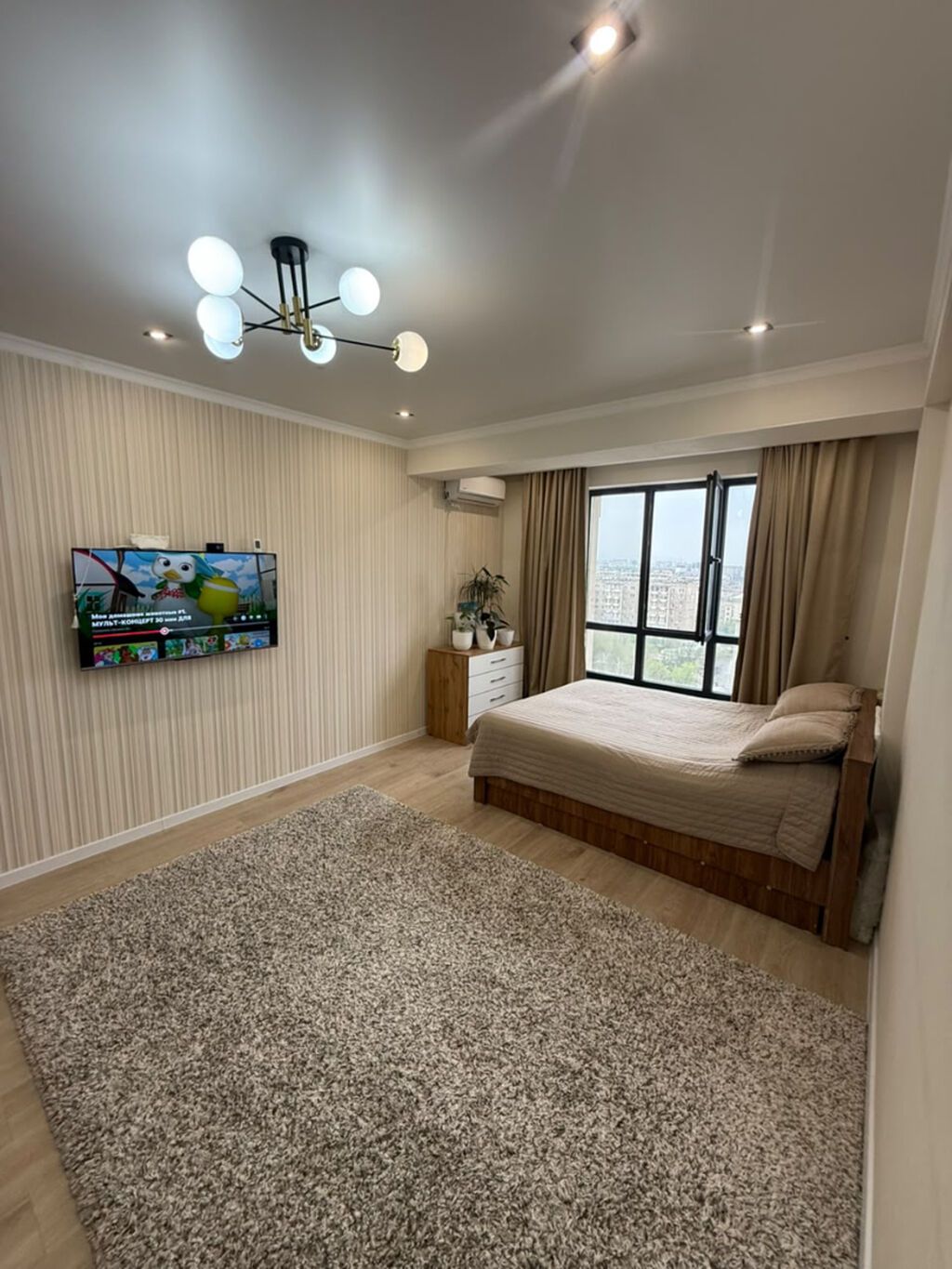 1 комната, 49 м², Кок-Жар мкр Элитка, 12 этаж, Дизайнерский ремонт: фото 1