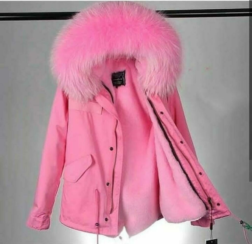 Куртка розовая женская зимняя