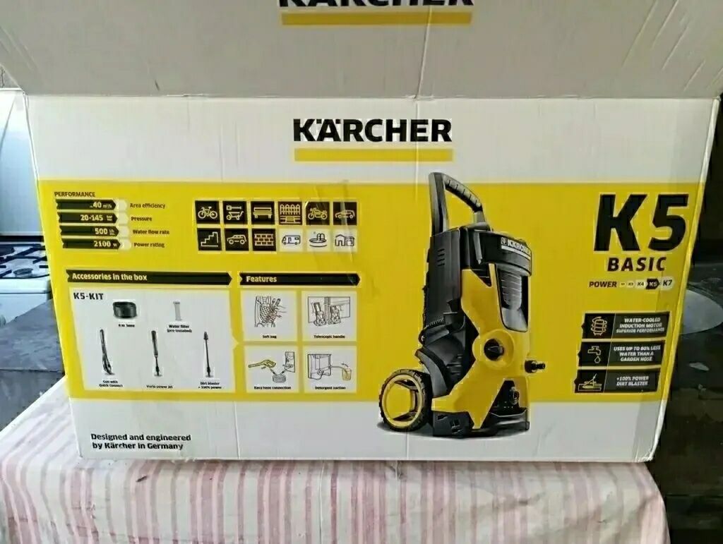 Мойка высокого давления, Новый, Karcher, Электрическая, Самовывоз, Платная доставка: фото 6