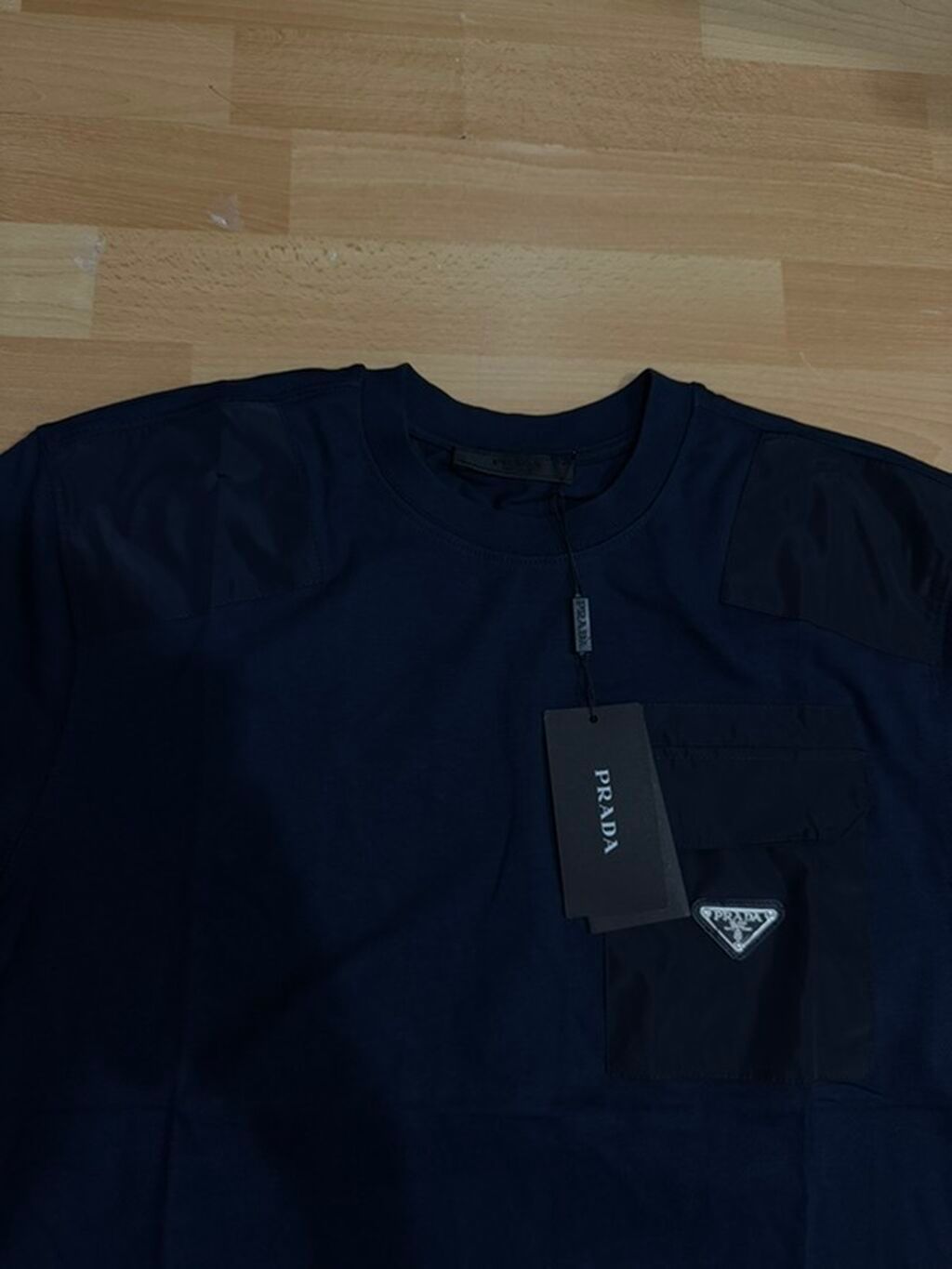 Мужская футболка, M, S, XL, Prada, Новый, цвет - Голубой, Самовывоз: фото 2