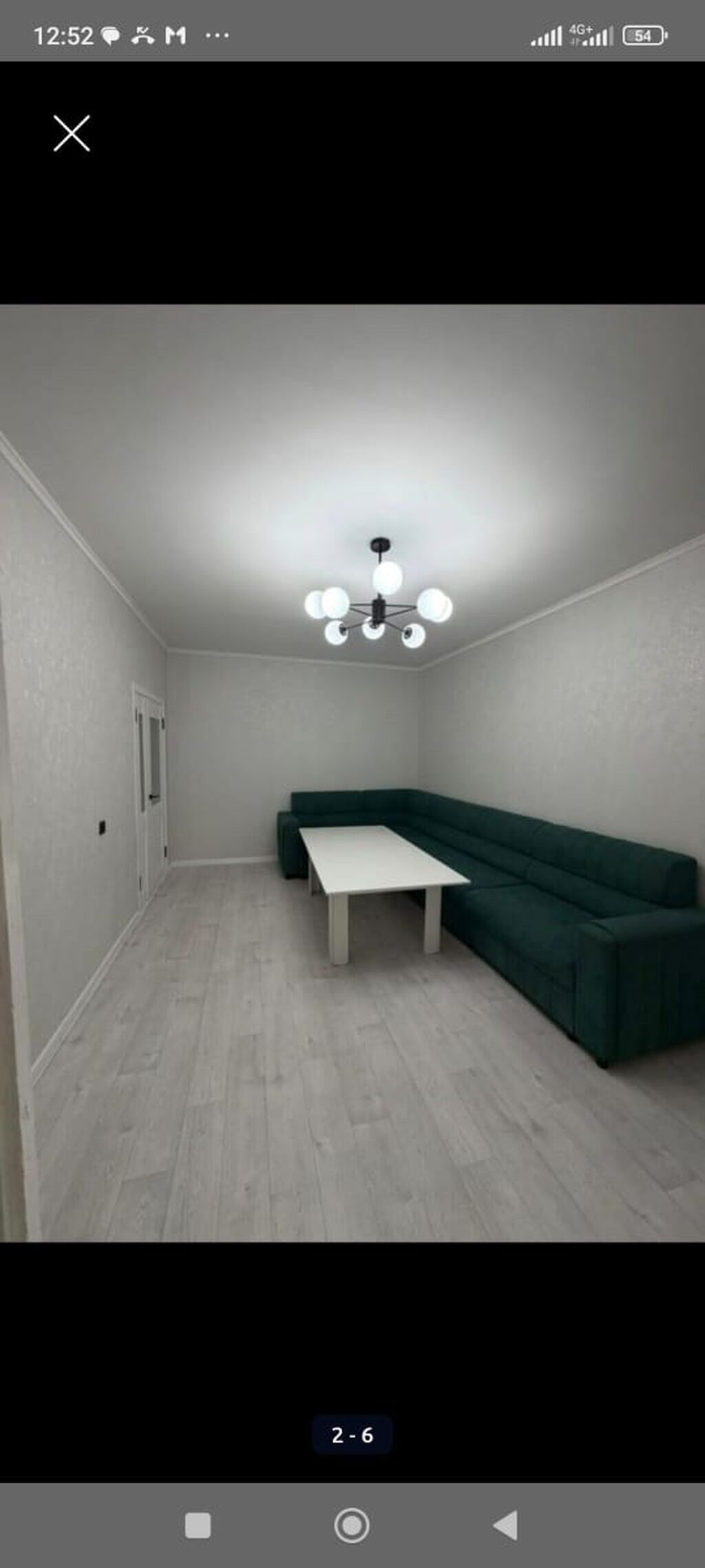 2 комнаты, 54 м², Косметический ремонт: фото 2