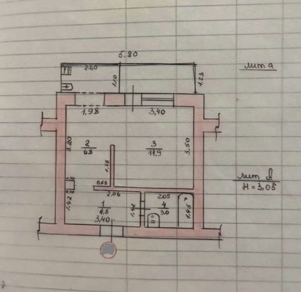 1 комната, 27 м², ул. Московская / Уметалиева Индивидуалка, 5 этаж: фото 6
