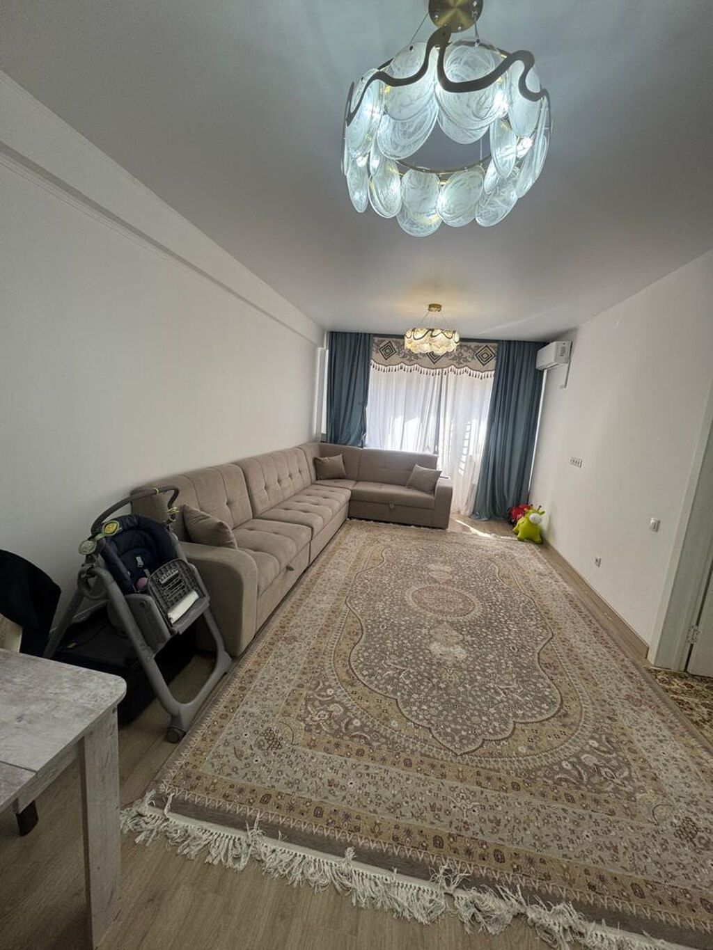 2 комнаты, 66 м², Тунгуч мкр Элитка, 5 этаж, Евроремонт: фото 1