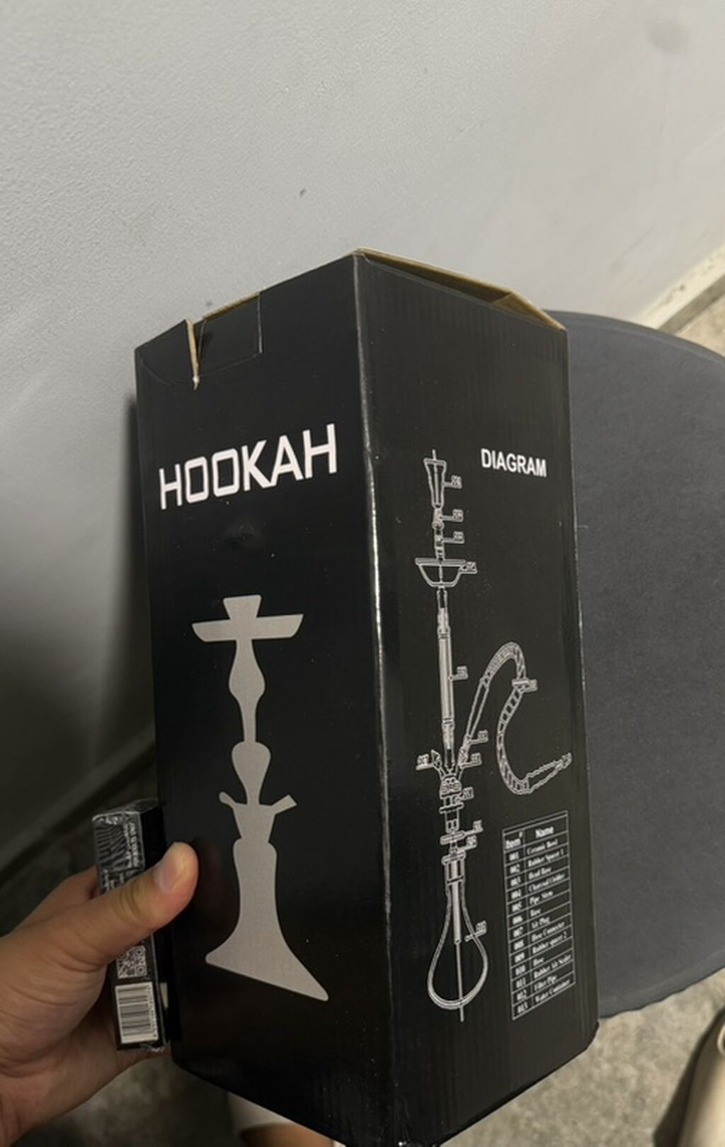Продам компактный настольный кальян на 2 шланга: фото 3