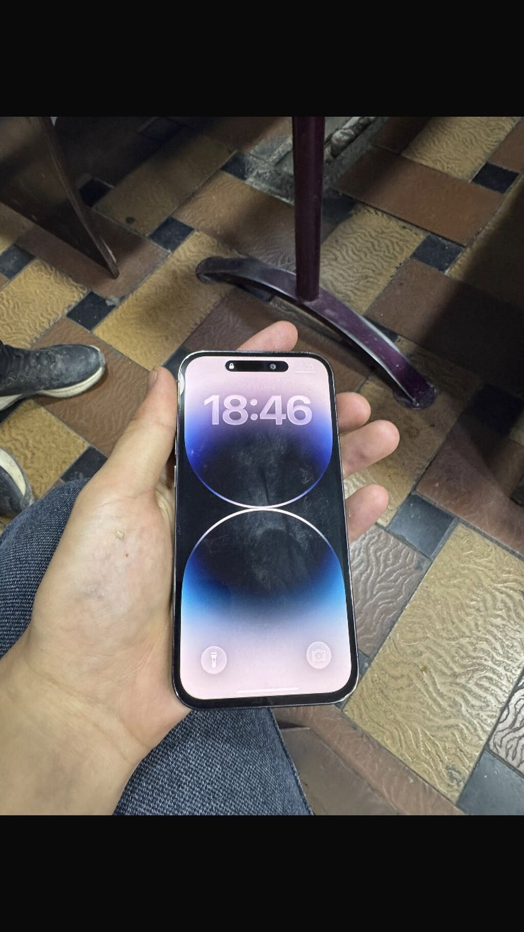 IPhone 14 Pro, Б/у, 256 ГБ, Blue Titanium, Зарядное устройство, Кабель, В рассрочку, 88 %: фото 3