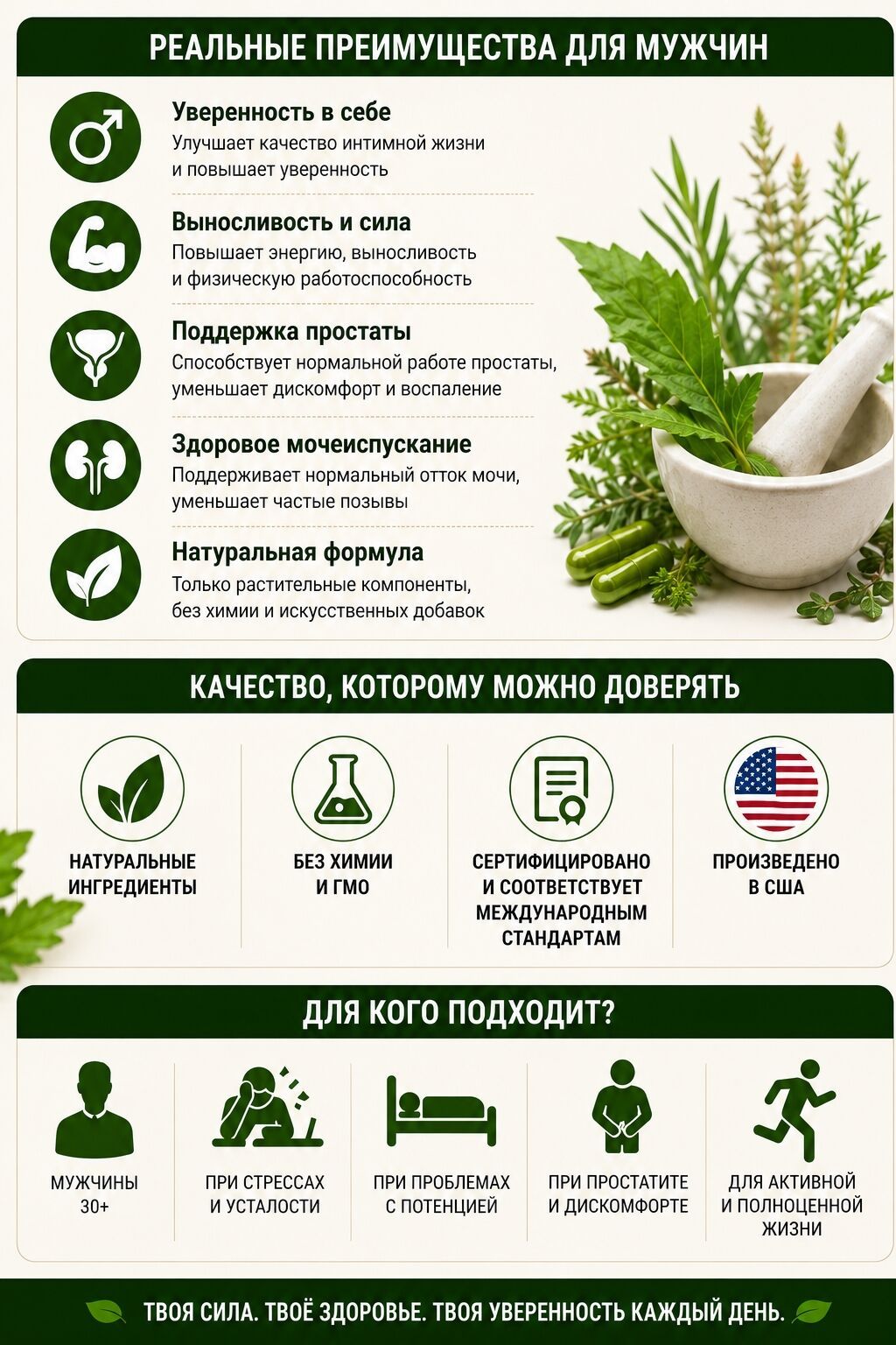 Оригинальный комплекс для мужского здоровья, энергии и уверенности: фото 5