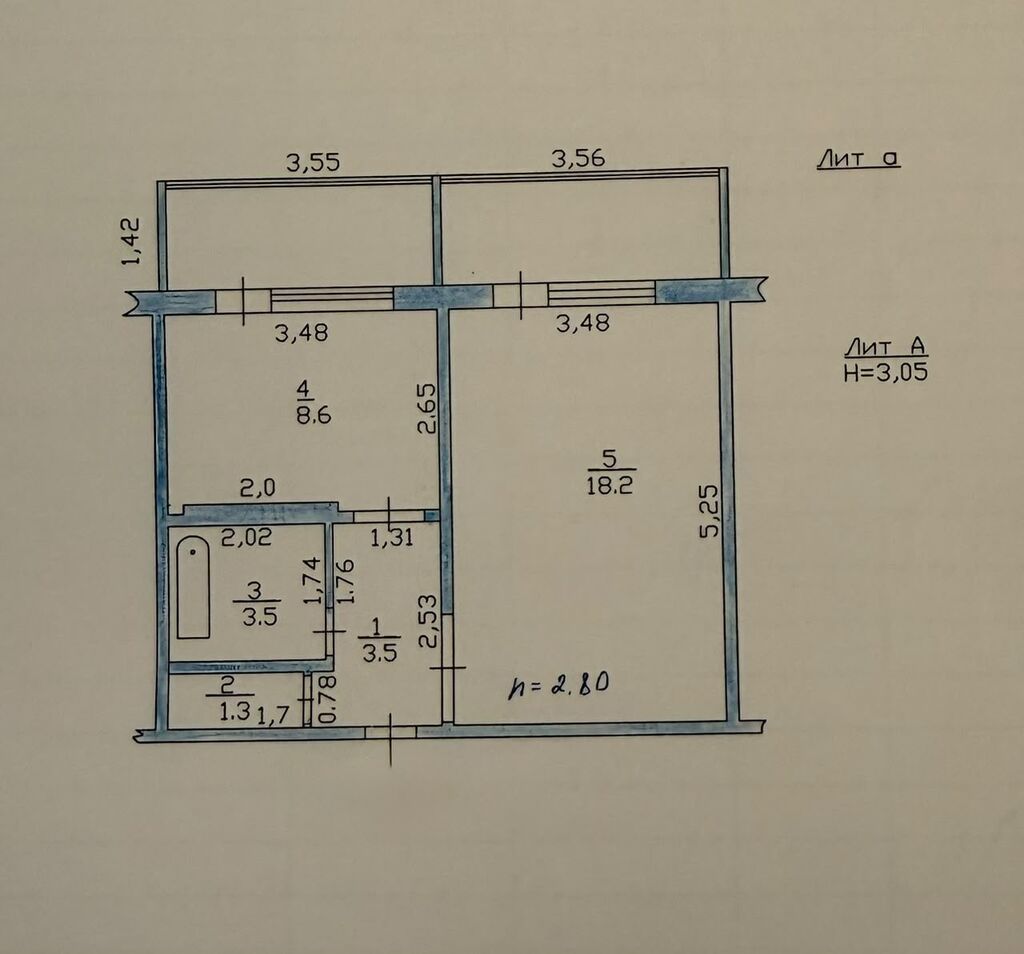 1 комната, 35 м², Юг-2 мкр 106 серия, 4 этаж, Косметический ремонт: фото 4