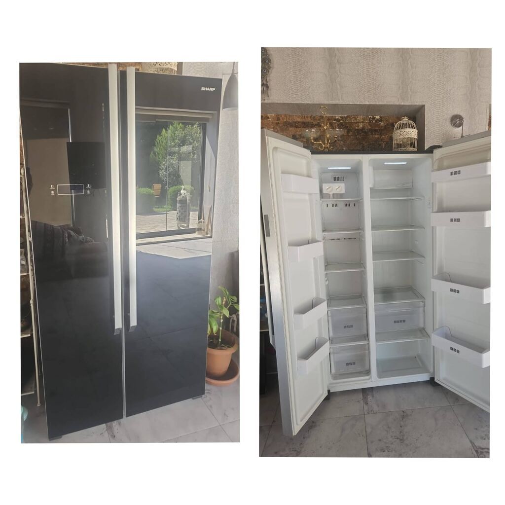 2 qapili Sharp Nofros Soyuducu. 800man. Ela veziyyetdedi.Tam
