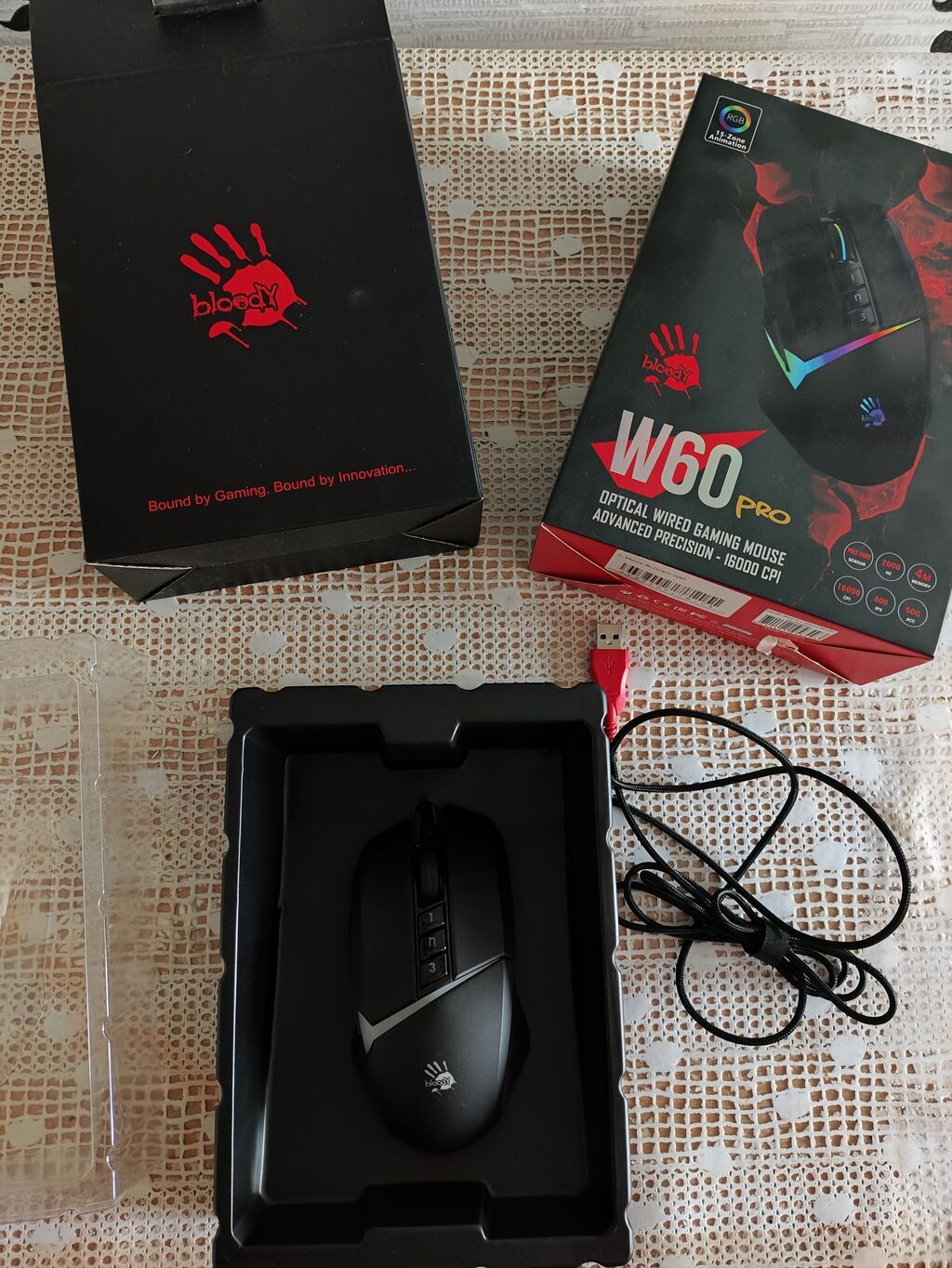 Bloody W60 Pro — почти новая игровая мышь Продаю игровую мышь — фото 2