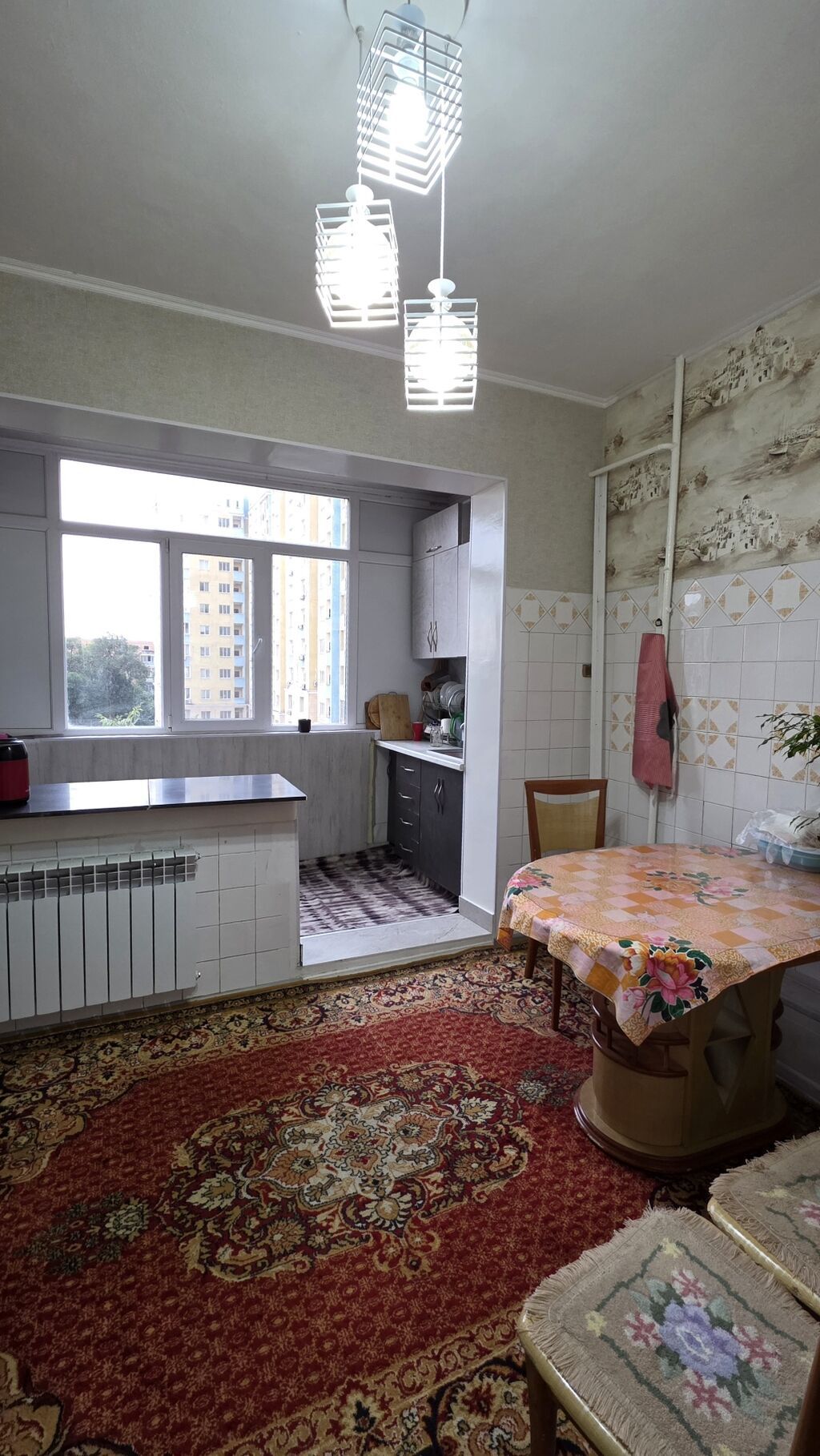 2 комнаты, 62 м², Аламедин-1 мкр 106 серия, 5 этаж, Косметический ремонт: фото 6