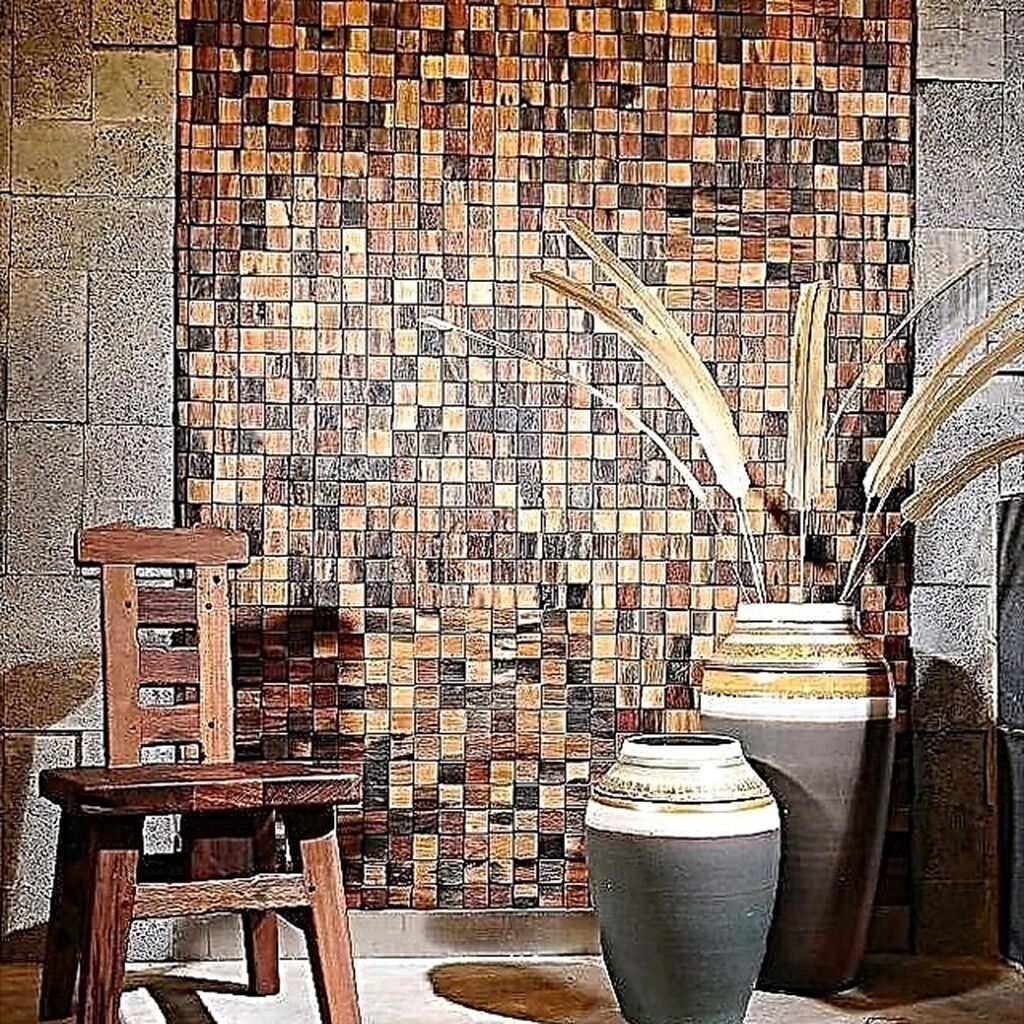 деревянная мозаика фото