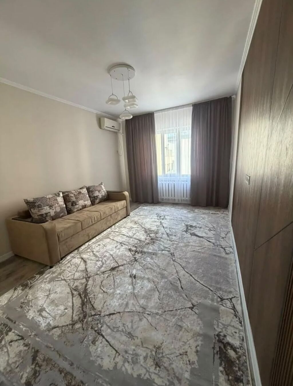2 комнаты, 50 м², 7 мкр 105 серия, 5 этаж, Свежий ремонт: фото 3