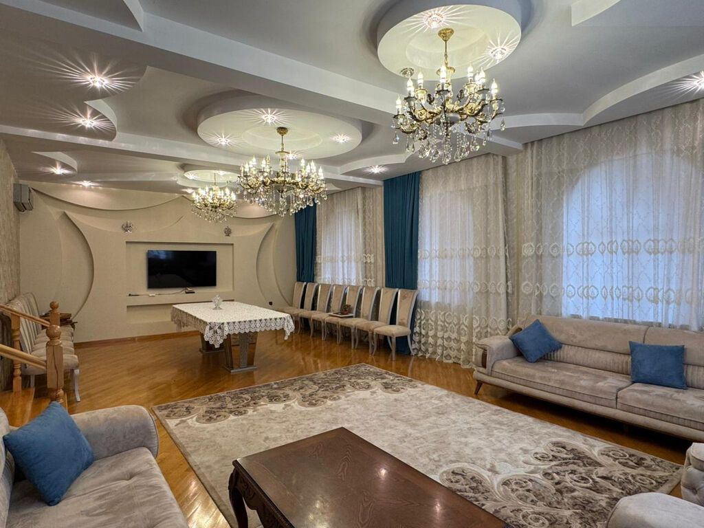 Həzi Aslanov qəs. 7 otaqlı, 400 kv. m, Yeni təmirli